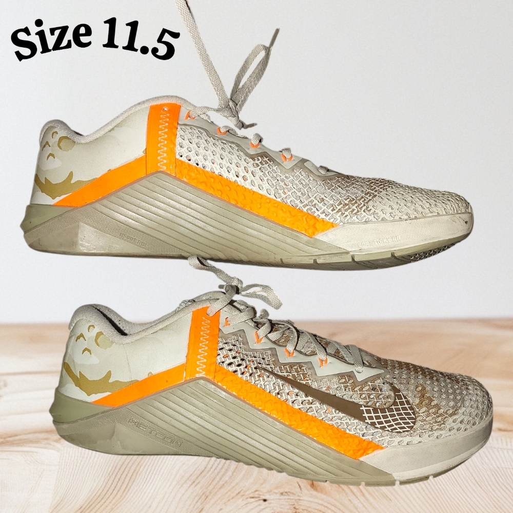 Men's 2020 Nike Metcon 6 'Yuko Brown Camo Size 11.5 - Picture 4 of 6